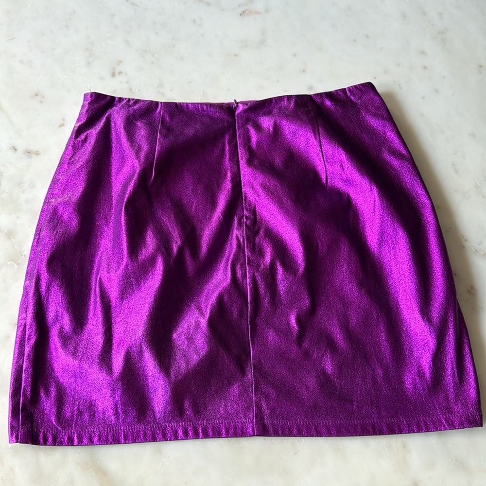 Revolve Superdown Metallic Skirt - image 6